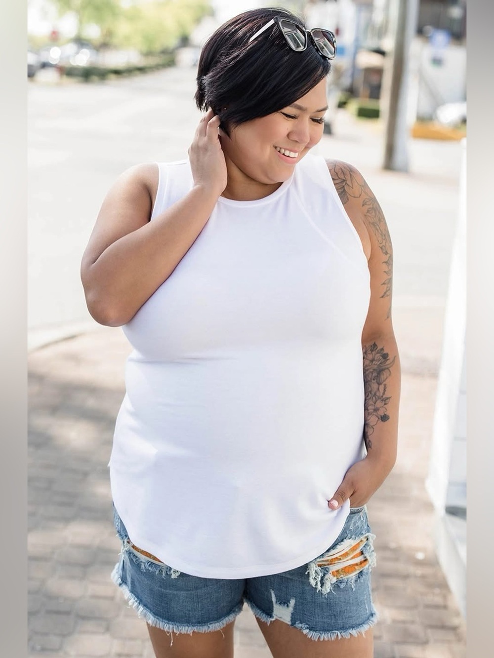 Chrissy Tank by Silver Icing (NWT) 🍒*White* XS/S
